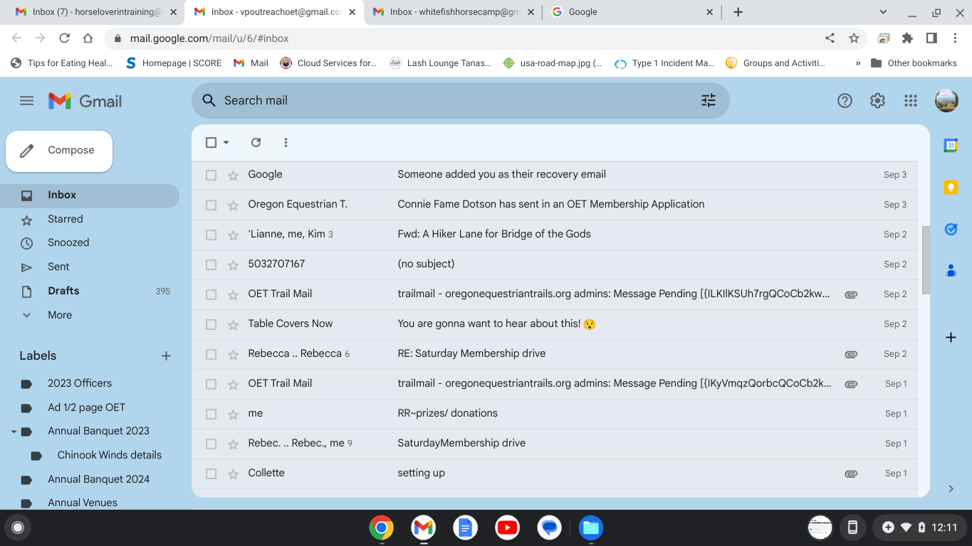 email trails or trail