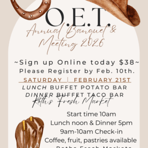 2026 Annual Members Roundup and Banquet